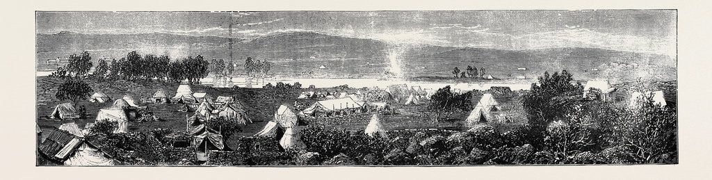 Detail of Panorama of the Diamond Fields, Vaal River, South Africa by Anonymous