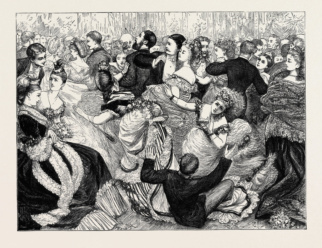 Detail of Long Skirts in the Ball Room by Anonymous