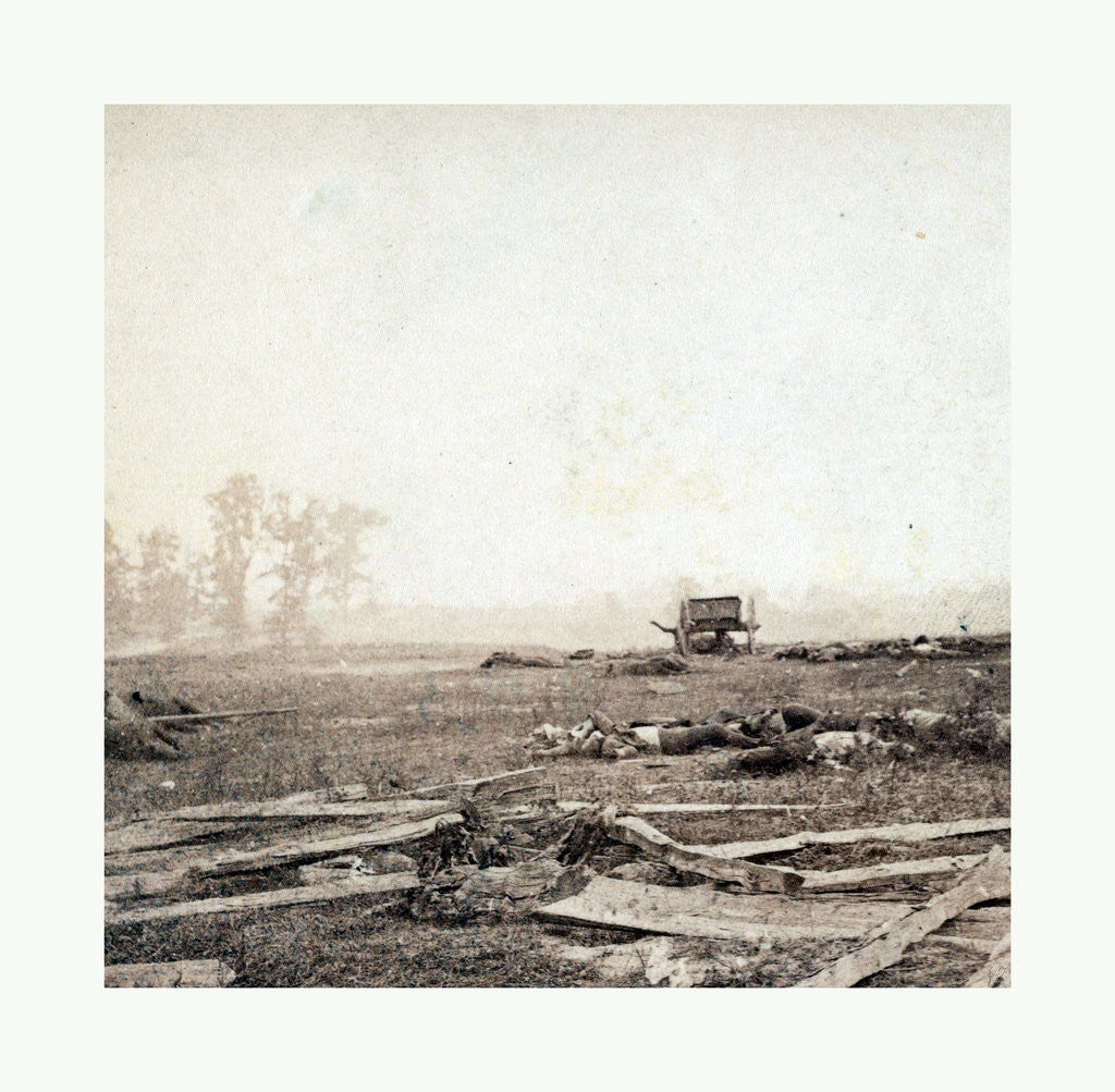 Detail of American Civil War: View on Battle Field of Antietam Where Sumner's Corps Charged the Enemy by Anonymous