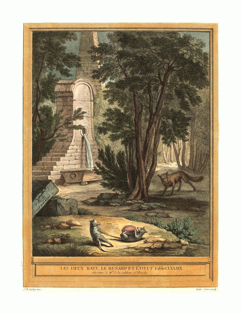 Detail of Les Deux Rats, Le Renard Et L'Oeuf (Two Rats,the Fox, and the Egg) by Anonymous