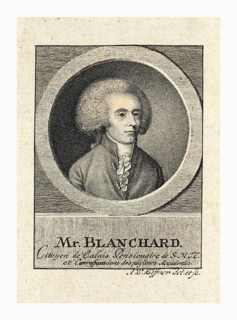 Detail of Mr. Blanchard, Living in Calais, France by Anonymous
