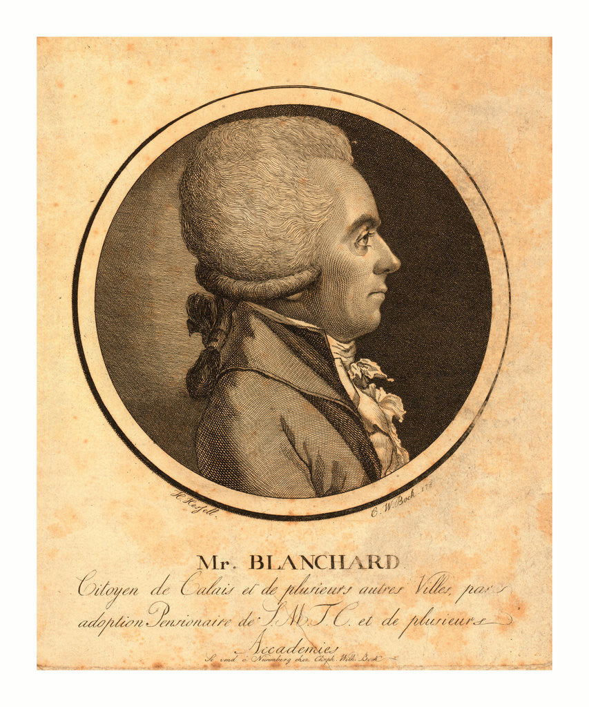 Detail of Mr. Blanchard, Living in Calais, France by Anonymous