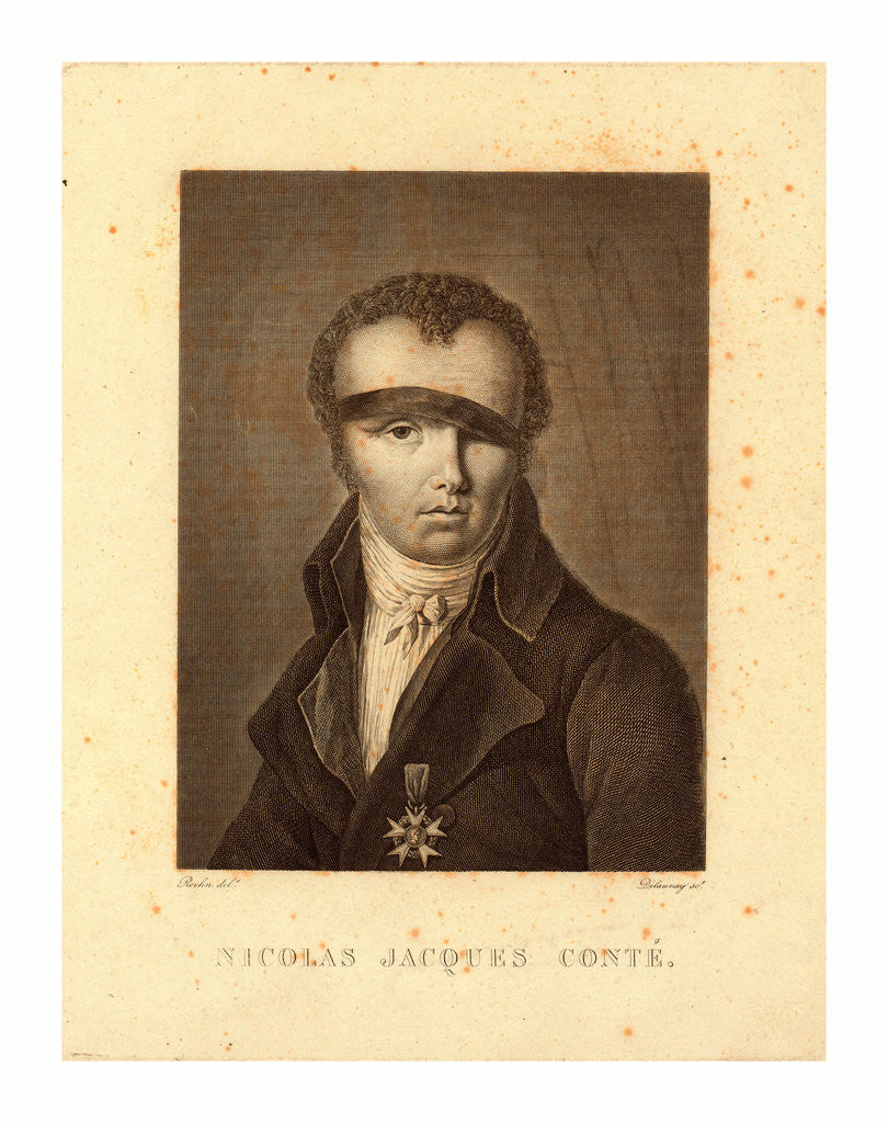 Detail of Nicolas Jacques Conté by Delaunay by Anonymous