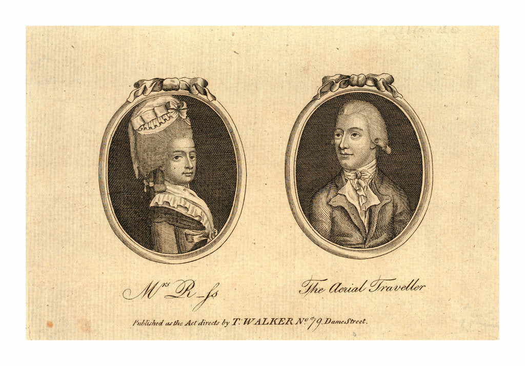 Detail of The Aerial Traveller, England by Anonymous