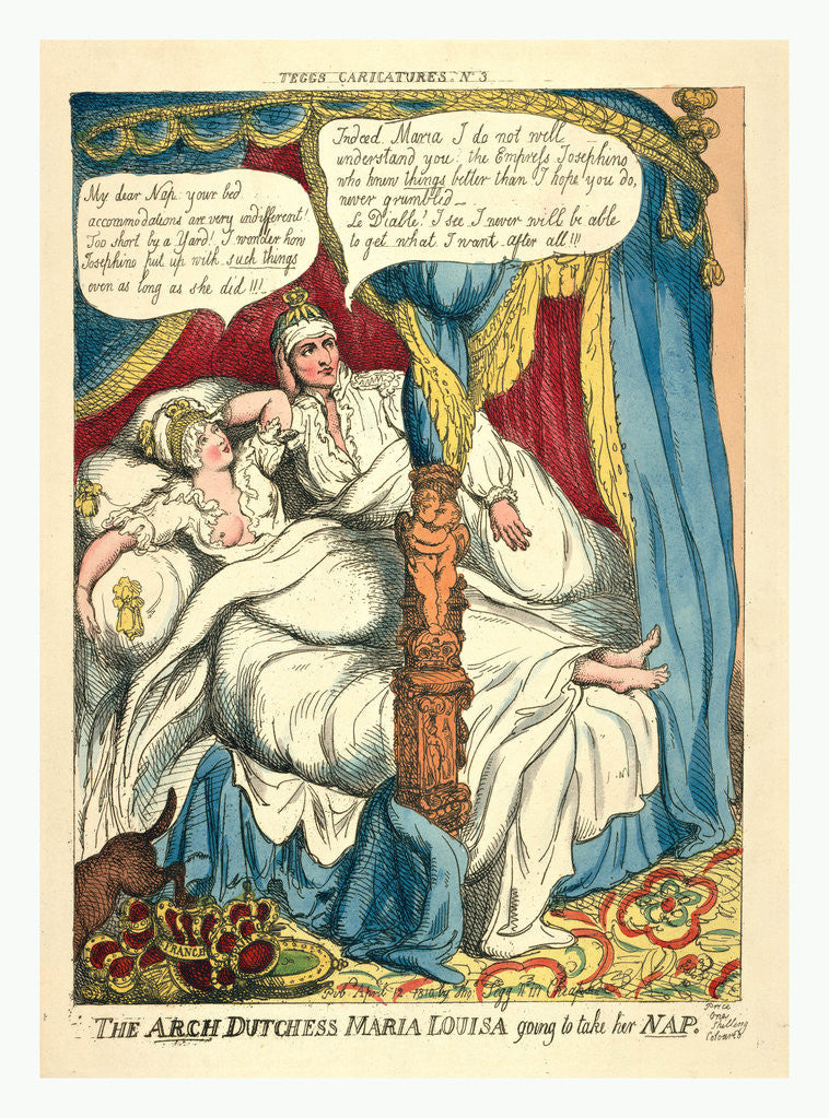 Detail of The Arch Dutchess Maria Louisa Going to Take Her Nap by Anonymous