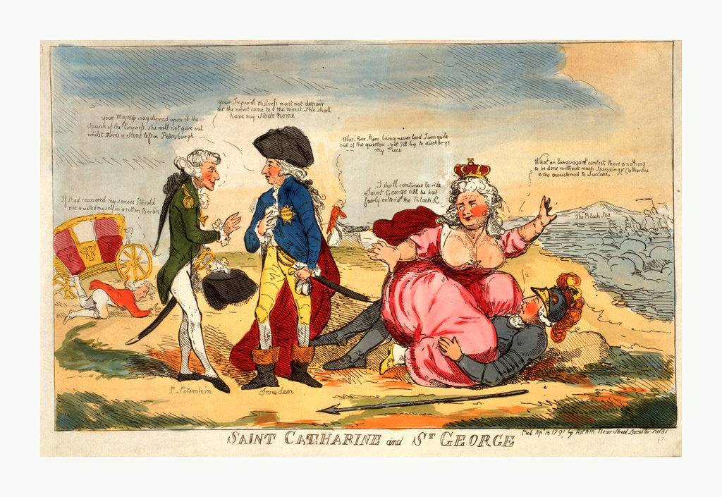 Detail of Saint Catharine and St. George by Anonymous