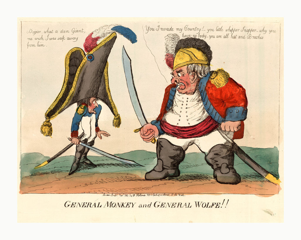 Detail of General Monkey and General Wolfe by Anonymous