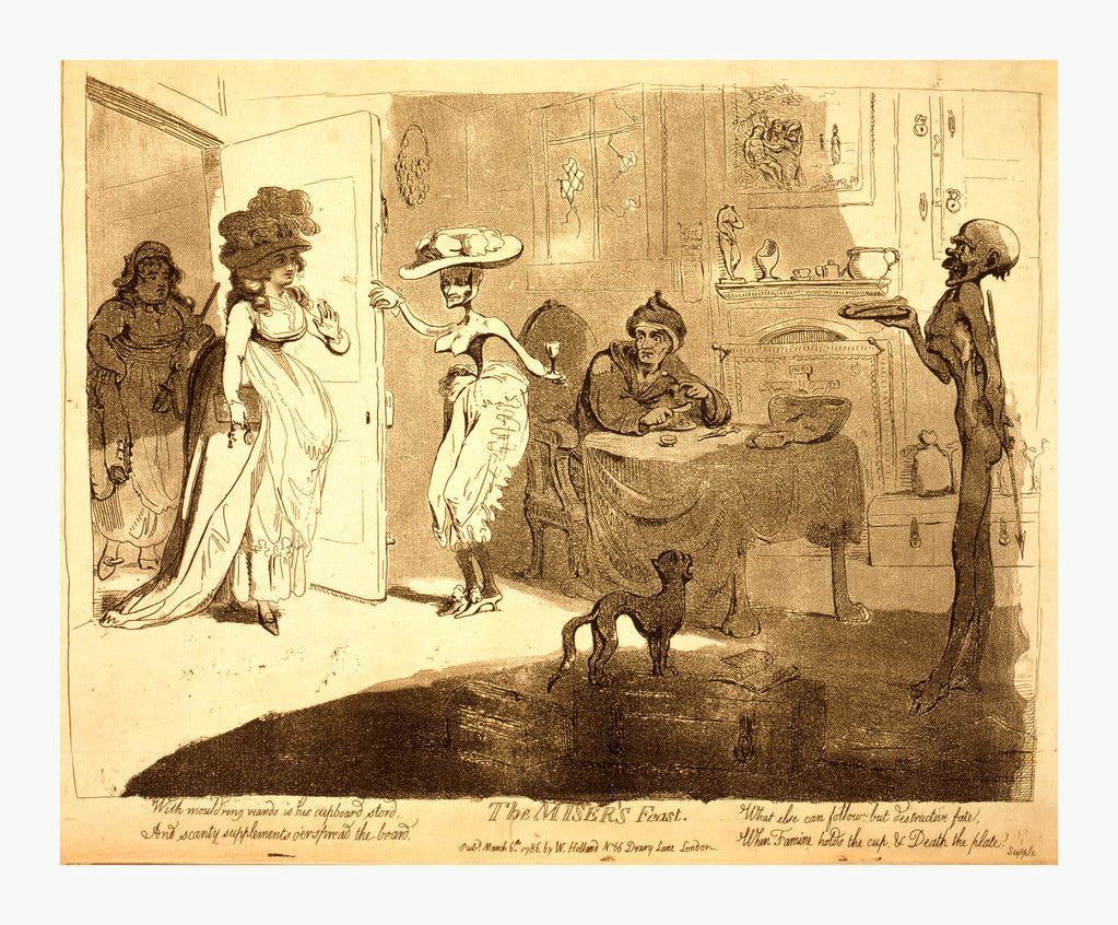 Detail of The Miser's Feast by Anonymous