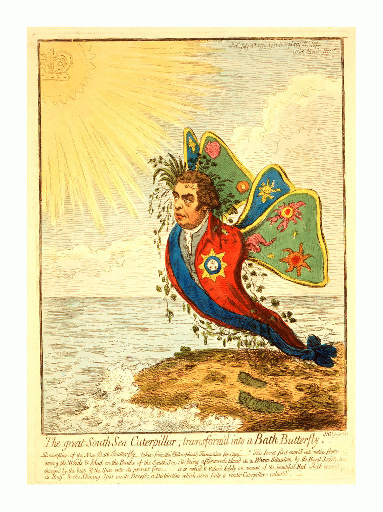 Detail of The Great South Sea Caterpillar by Anonymous