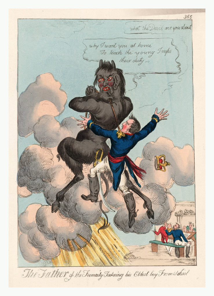 Detail of The Father of the Family Takeing [Sic] His Eldest Boy from School by Anonymous