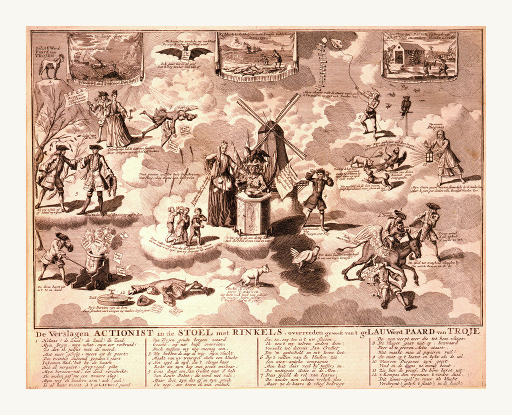 Detail of De Verslagen Actionist in De Stoel Met Rinkels by Anonymous