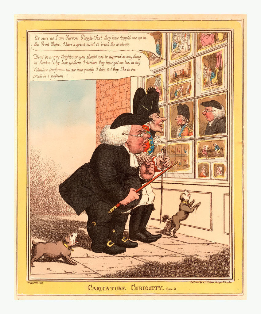 Detail of Caricature Curiosity by Anonymous
