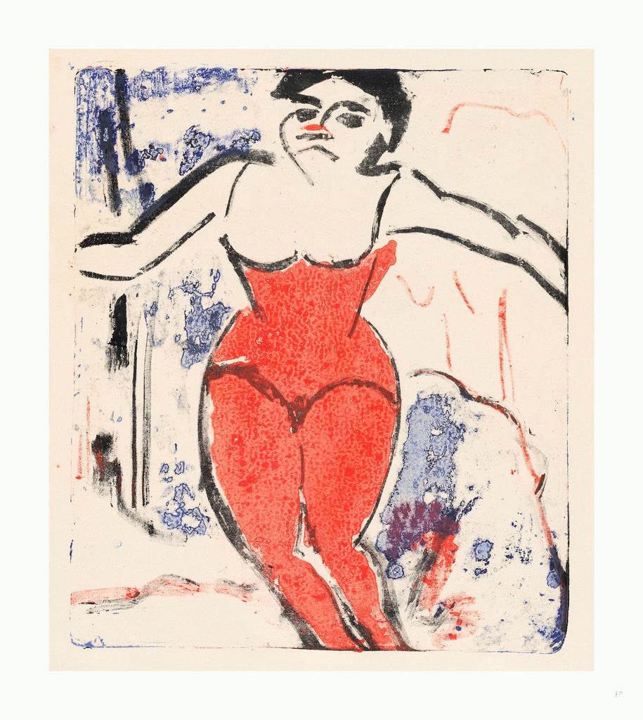 Detail of Performer Bowing (Beifallheischende Artistin) by Anonymous