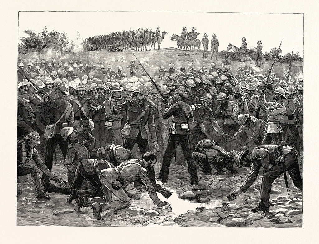 Detail of The Rush for Water at the Abu Halfa Wells on the Way to Gubat—an Incident of Sir Herbert Stewart's Second Desert March by Anonymous