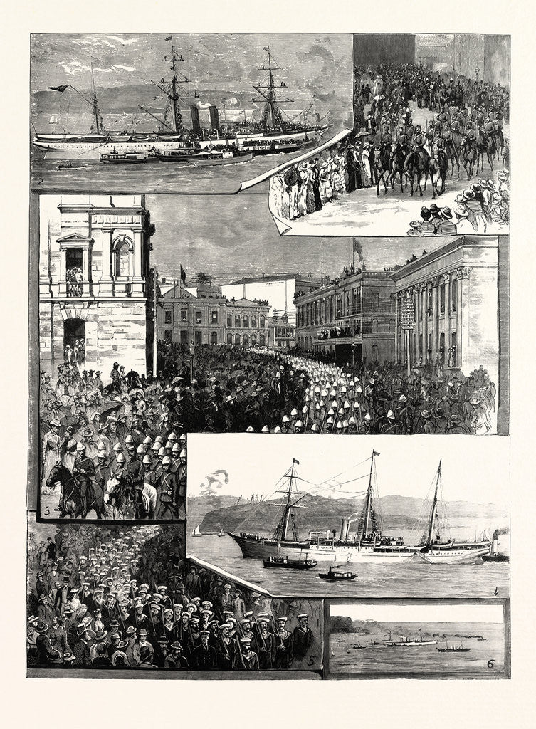 Detail of Departure of the New South Wales Contingent from Sydney for the Soudan by Anonymous