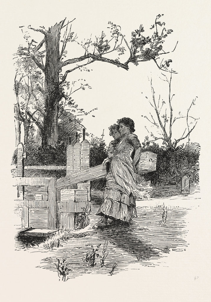 Detail of Shutting the Lock Gates by Anonymous