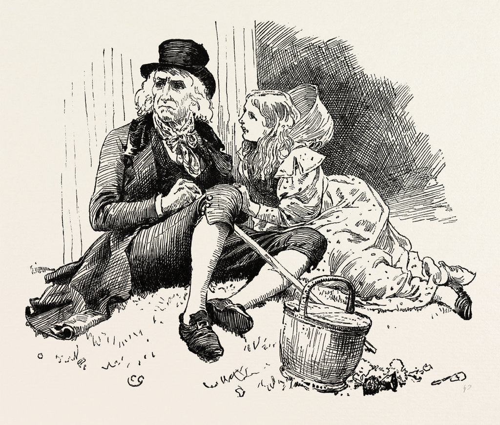 Detail of Nelly and Her Grandfather at the Races by Anonymous