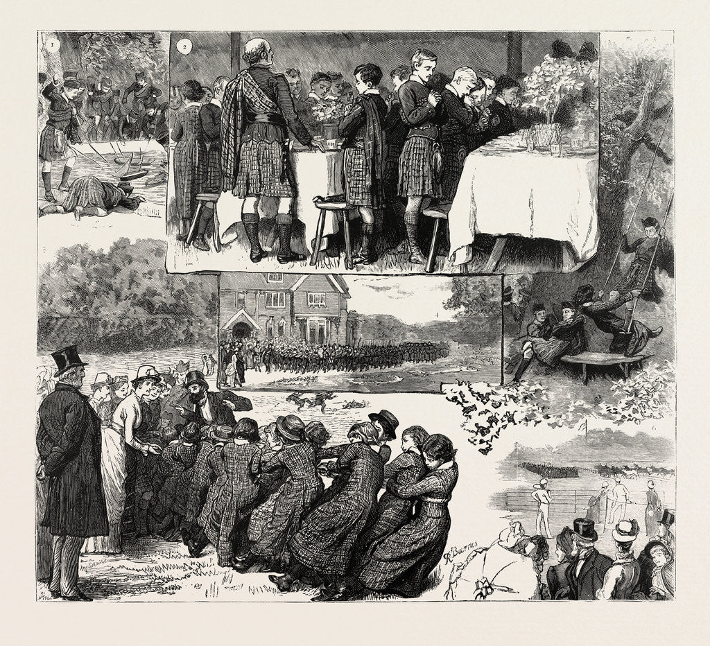 Detail of Festival of the Royal Caledonian Asylum at Reigate by Anonymous