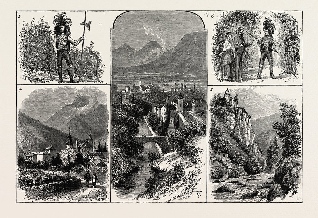 Detail of Meran, a Favourite Resort in Tyrol by Anonymous