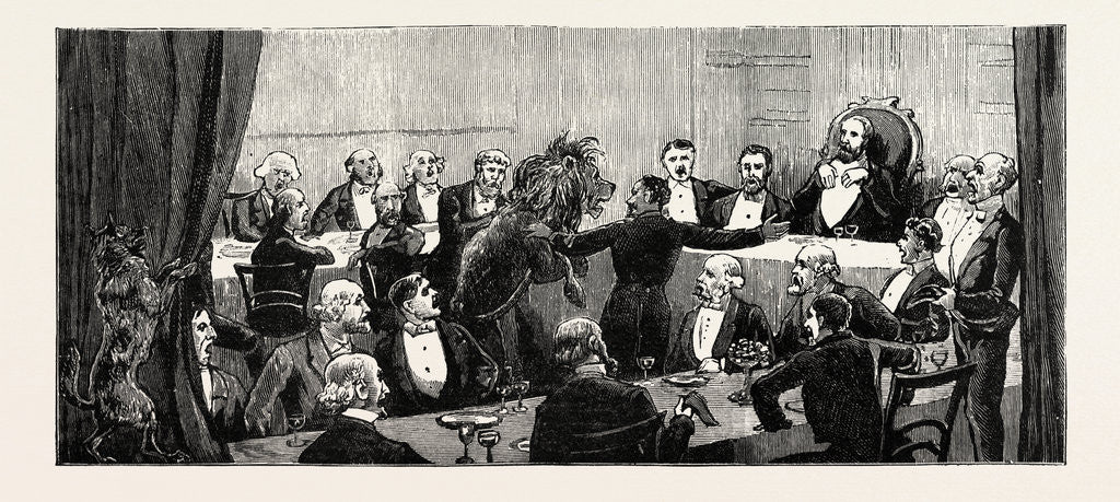 Detail of Dinner of the Red Lion Club of the British Association, Imperial Hotel, Aberdeen by Anonymous