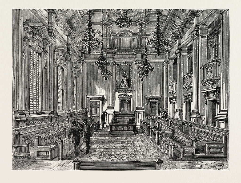 Detail of Opening of the New Houses of Parliament, Capetown: The House of Assembly by Anonymous