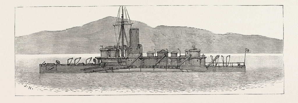 Detail of The Particular Service Squadron in Bantry Bay: The Polyphemus in Her War-Paint, Showing Her Relative Tone with the Sea and Land by Anonymous