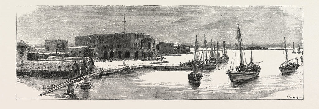 Detail of The Italpan Occupation of Massowah, Red Sea, View of the Town by Anonymous