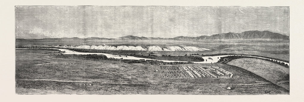 Detail of The Camp of the Afghan Boundary Commission Near Tirpul, in the Valley of the Hari-Rud by Anonymous