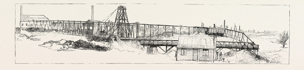 Detail of An Australian Gold Mine: General View of Part of a Claim by Anonymous