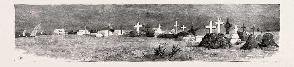 Detail of The War in the Soudan: The English Cemetery at Suakim by Anonymous