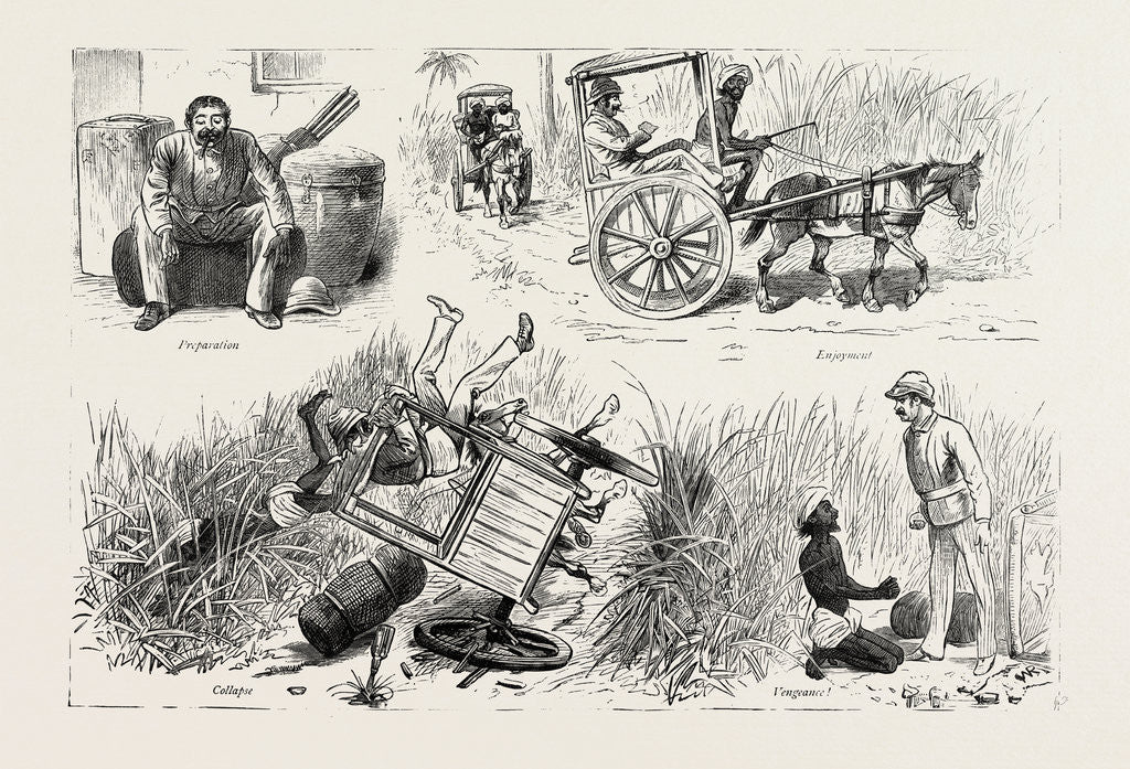 Detail of Experiences of a Traveller in an Indian Country Cart by Anonymous