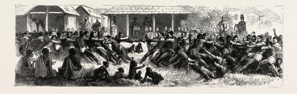 Detail of A Burmese Tug of War by Anonymous