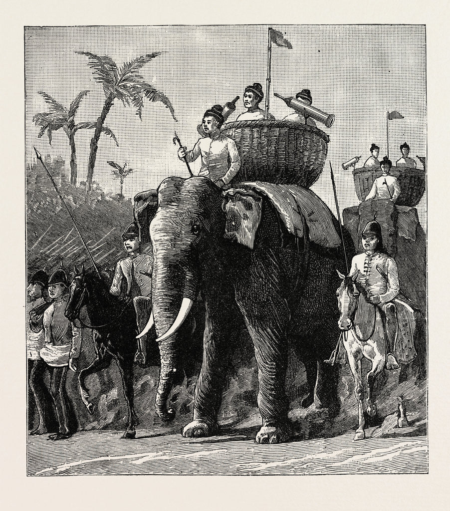 Detail of Specimens of King Theebaw's Army by Anonymous