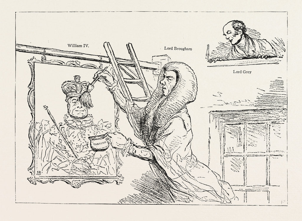 Detail of Parliamentary Elections and Electioneering in the Old Days: J. Doyle: Varnishing, a Sign (of the Times), June 24, 1831 by Anonymous