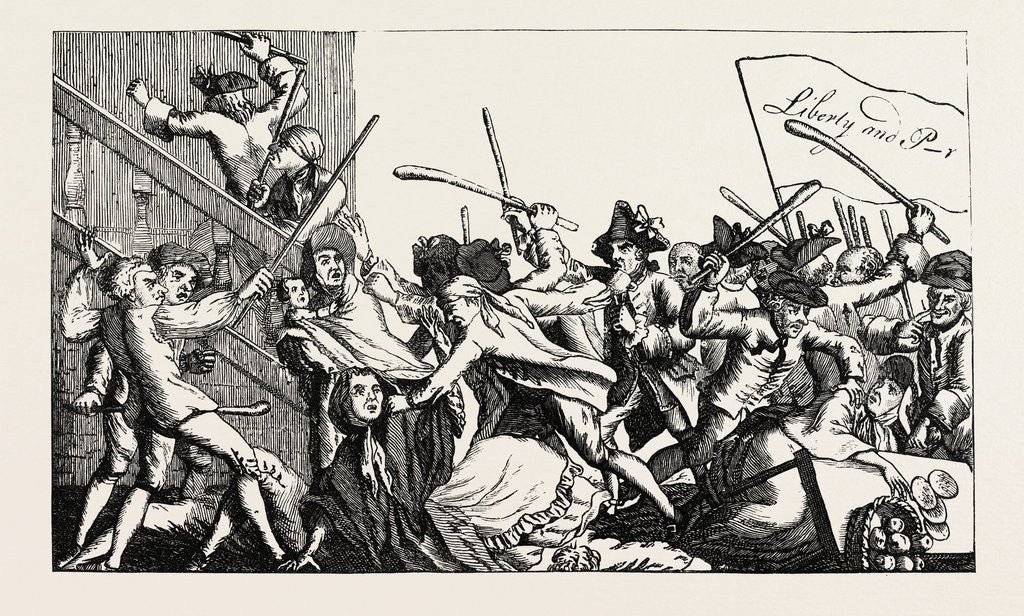 Detail of The Middlesex Election, Scene at the Brentford Hustings, Proctor and Glynn, 1768 by Anonymous