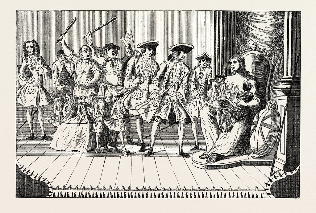 Detail of Britannia Disturbed by French Vagrants, Lord Trentham for Westminster, 1749 by Anonymous