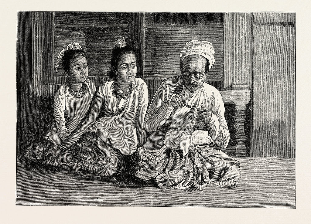 Detail of A Visit to the Doctor in Burma by Anonymous
