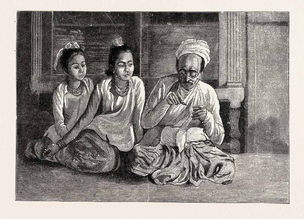 Detail of A Visit to the Doctor in Burma by Anonymous