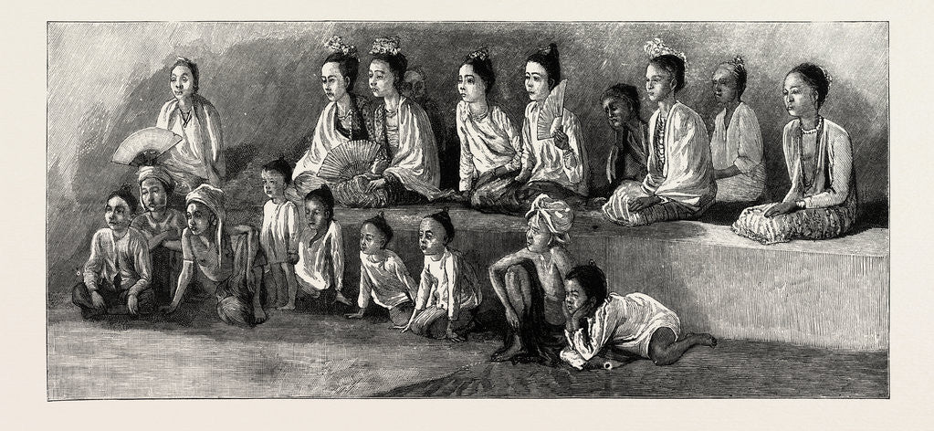 Detail of At a Burmese Pooey (Play) by Anonymous