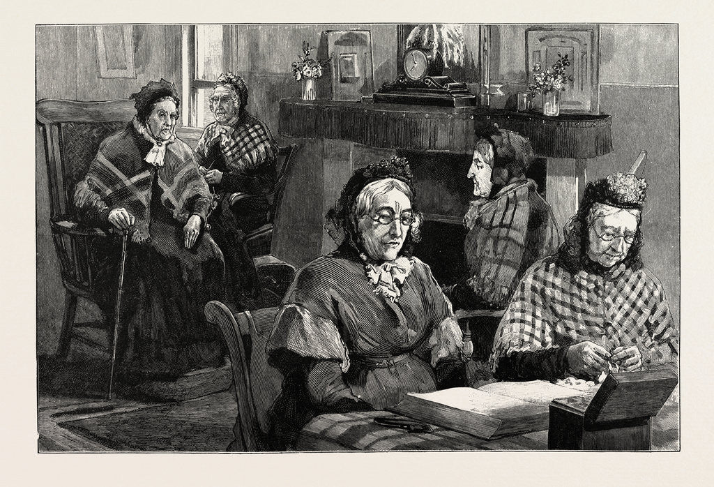 Detail of French Protestant Hospital, Victoria Park. Some of the Octogenarian Inmates, Descendants of Huguenot Refugees by Anonymous