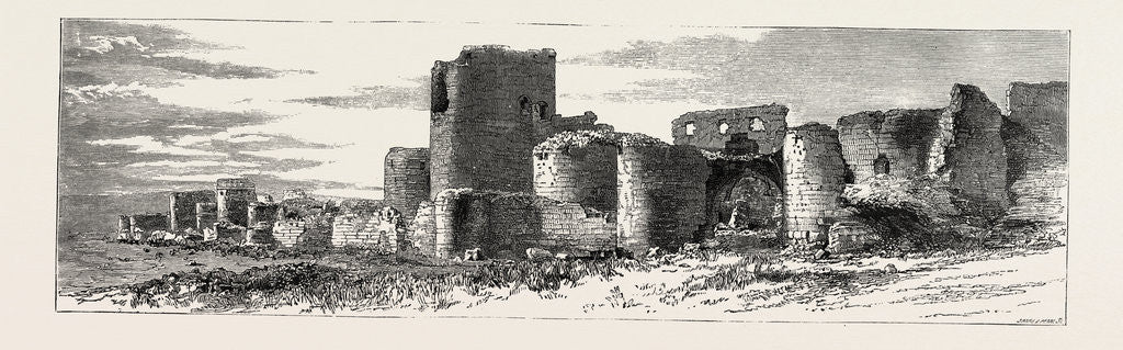 Detail of Ruins at Ani, Armenia: The Double Walls on the North Side of the City by Anonymous