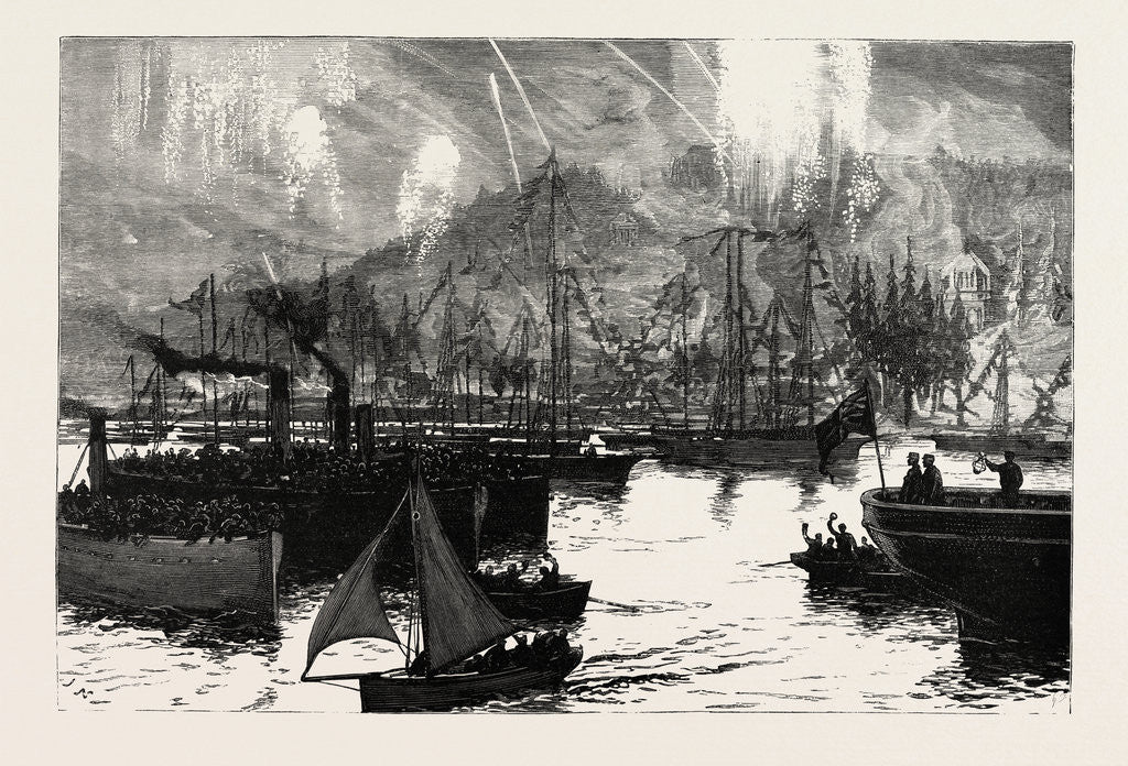 Detail of The Prince of Wales in Sweden, the Return of the Yachts after the Regatta Near Stockholm, Sweden by Anonymous