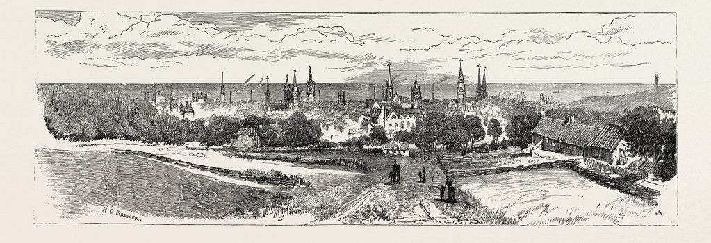 Detail of Aberdeen from the Rubislaw Road by Anonymous