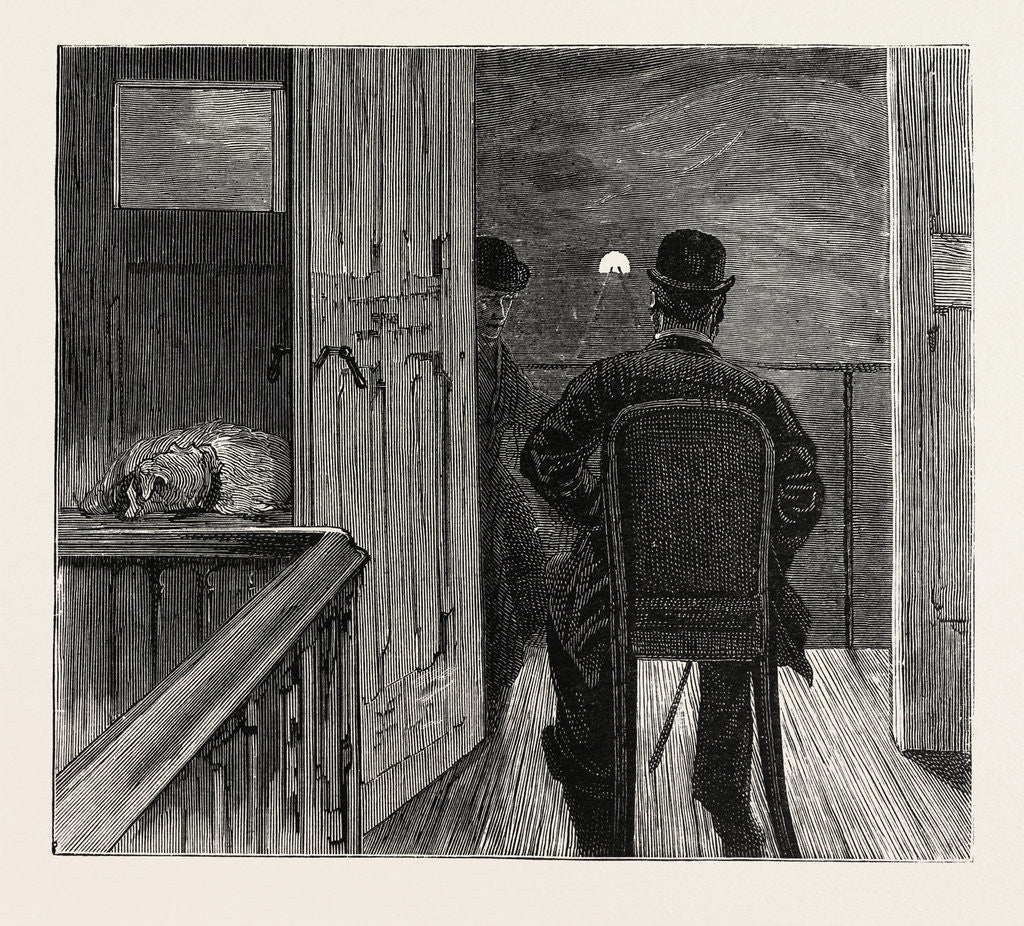 Detail of The Prince of Wales in Norway: The Prince in One of the Tunnels of the Bergen-Voss Railway by Anonymous