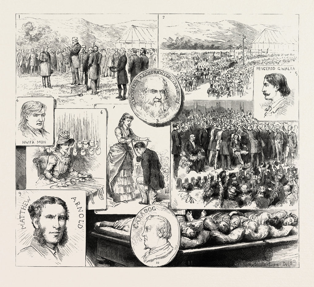 Detail of The Royal National Eisteddfod at Aberdare by Anonymous