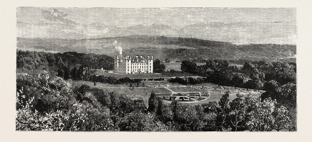 Detail of Drumlanrig Castle from the West, Nithsdale, Scotland, Seat of the Duke of Buccleuch by Anonymous