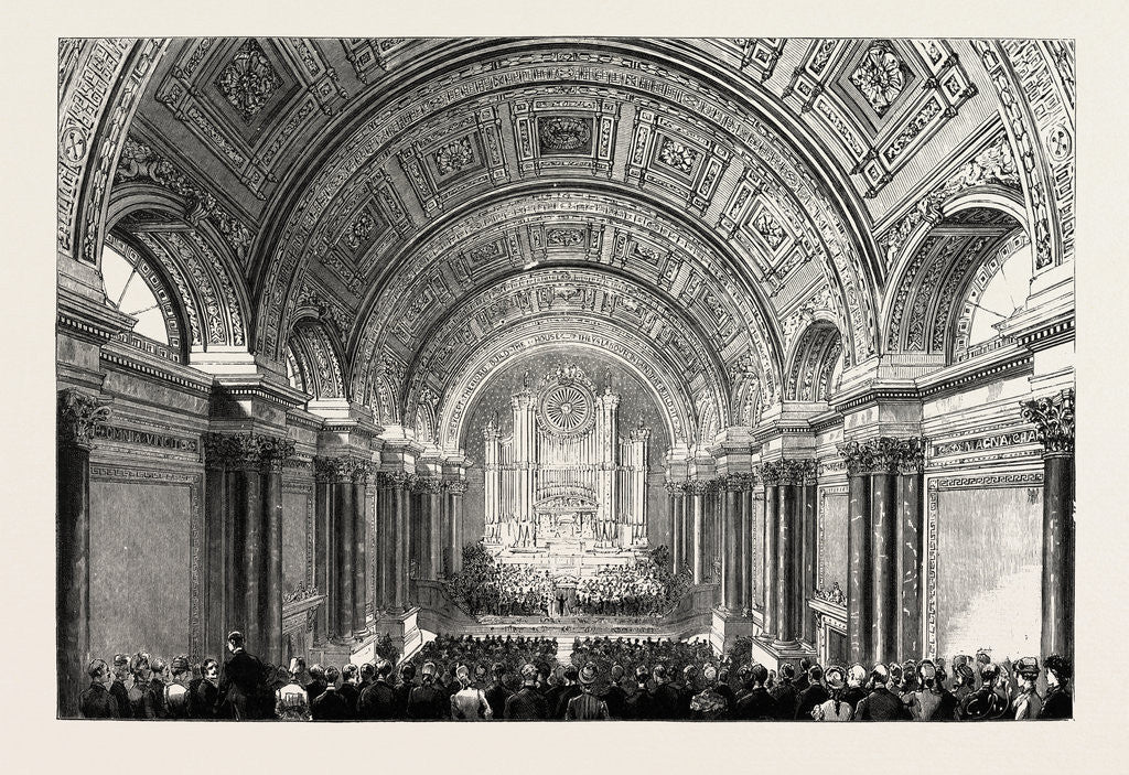 Detail of Leeds, the Town Hall, Interior by Anonymous