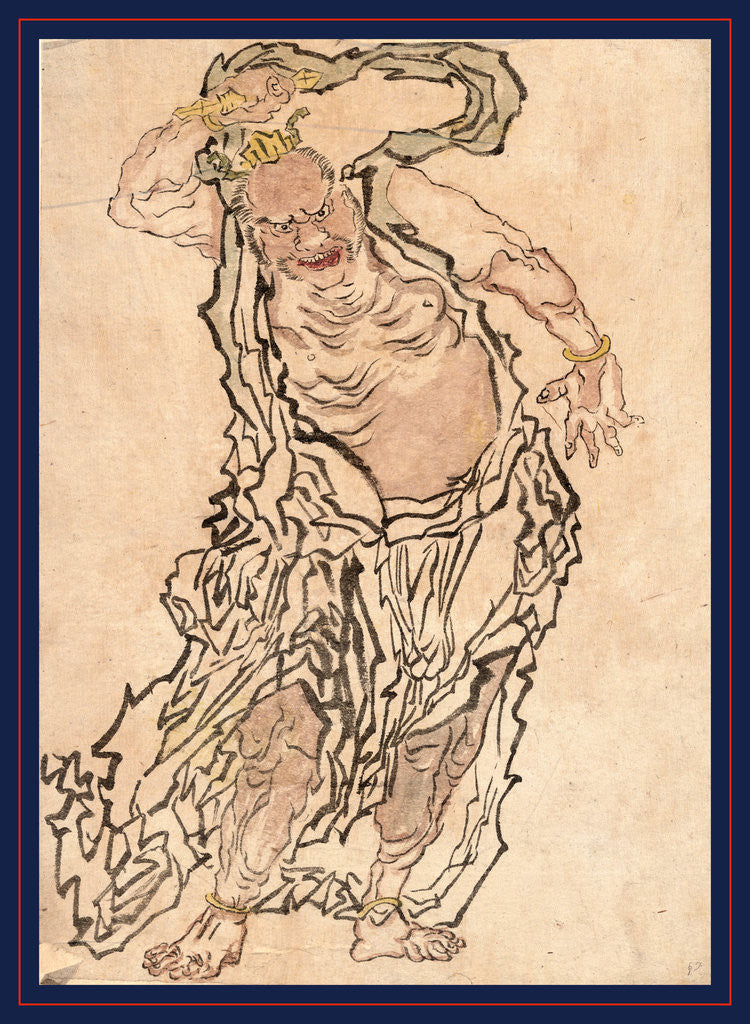 Detail of Niozo (Agyo), Buddhist Gate Guardian Agyo by Anonymous