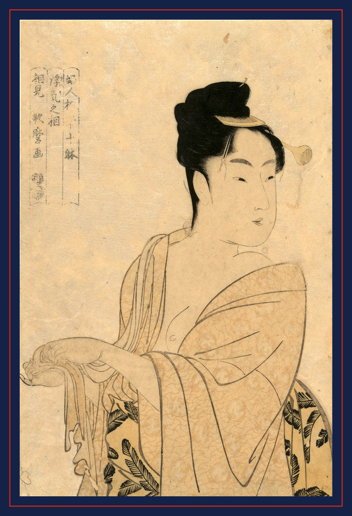 Detail of Uwaki No So, Flirtatious Lover by Anonymous