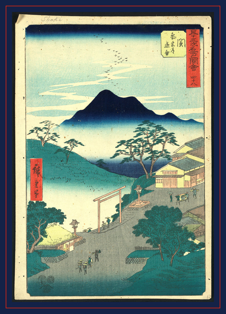 Detail of Sek by Ando Hiroshige